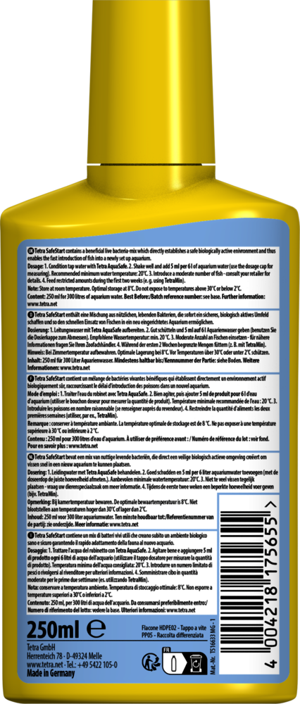 Tetra SafeStart Bacteria 250ml